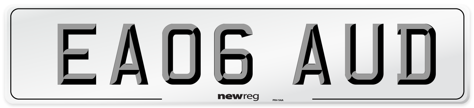 EA06 AUD Number Plate from New Reg